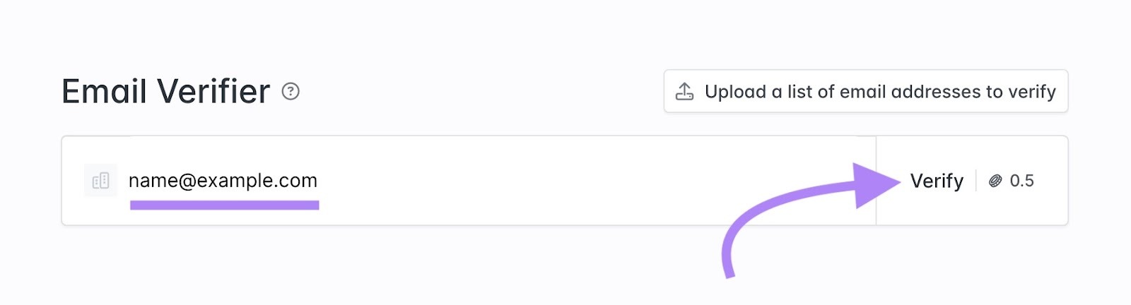 Email Verifier on Hunter with an email address entered and "Verify" clicked.