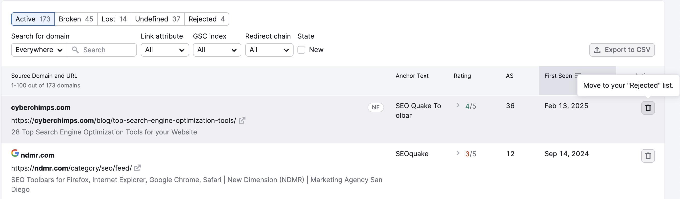 Monitoring Your Newly Acquired Backlinks (Monitor Report) image 3