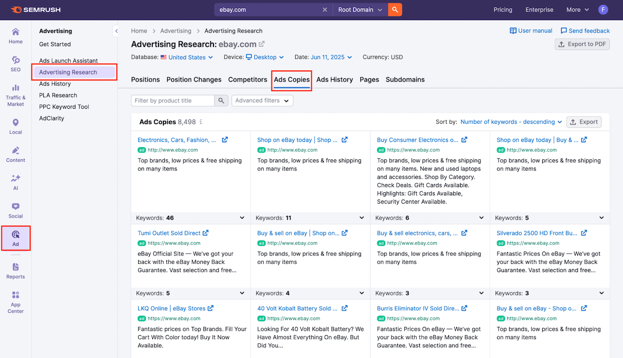 Advertising Research Ad Copies Report image 1