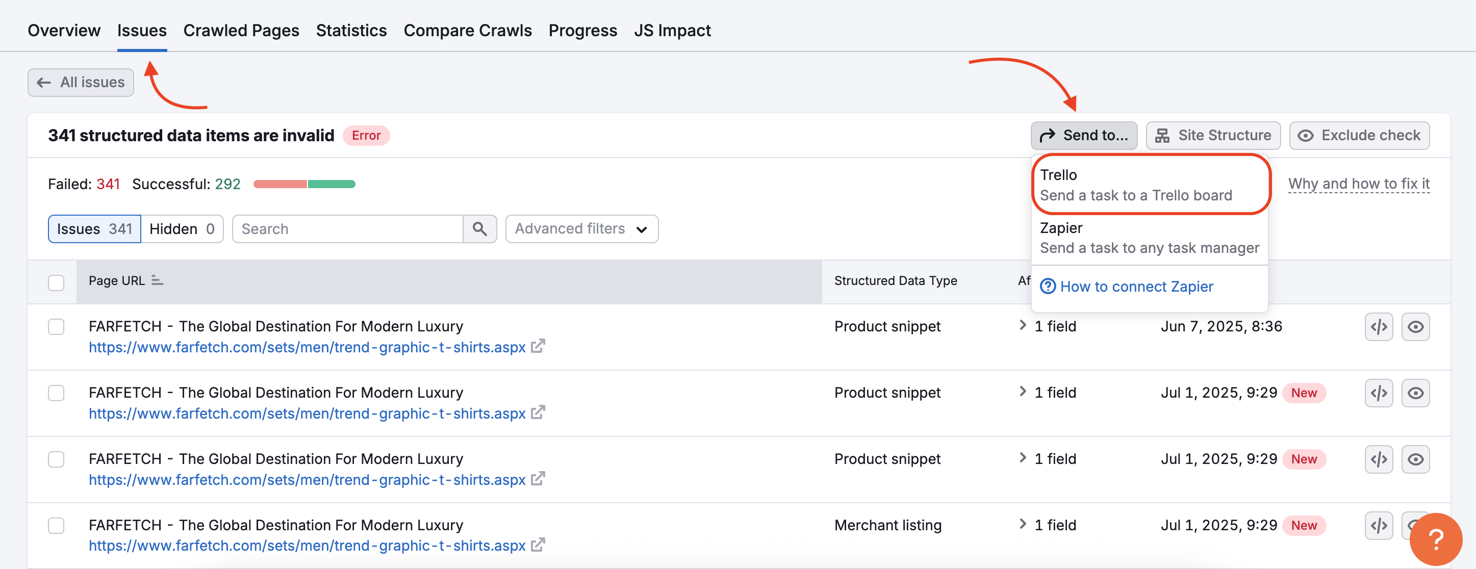 Trello and Semrush Integrations image 2