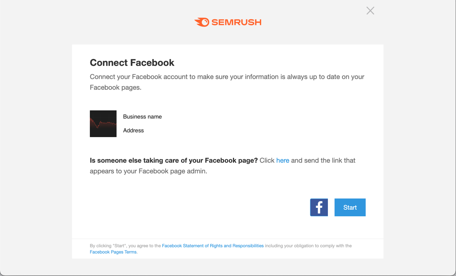 Connecting Facebook and Google Business Profile to Semrush Local image 7